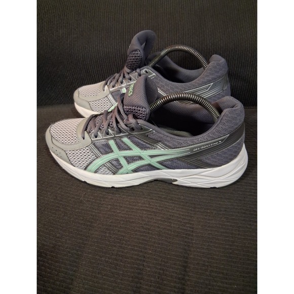 Asics Shoes Womens 10D Gel-Contend 4 Running Sneakers Gray Lace Up Low Top T767N - Picture 1 of 8